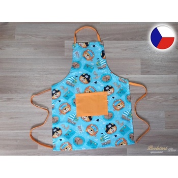 Povlečení Plus Dětská zástěra na vaření Lovci podkladů modrá