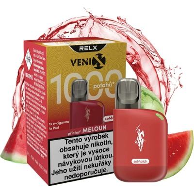 Venix RELX soMatch Starter 440 mAh Crimson Red 1 ks