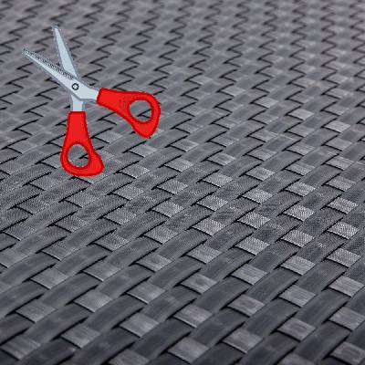 Umelý ratan - oceľovo šedá, výška 1,1m (Ratanová rohož technoratan - metráž)