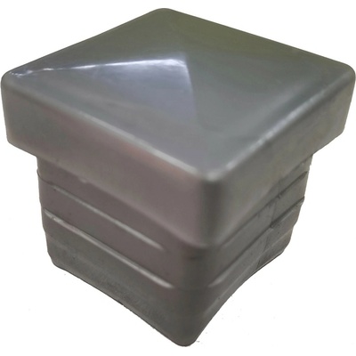 Náhradné kryty stĺpikov, plast, 40 x 40 mm strieborné