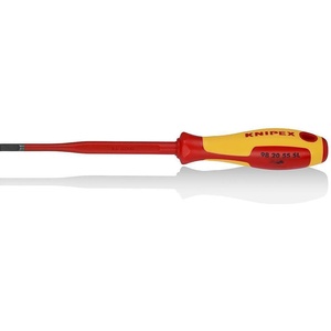 KNIPEX Отвертка шлиц 5.5 Slim, VDE 1000V жълто-червена ръкохватка 232мм, Knipex (K982055SL)