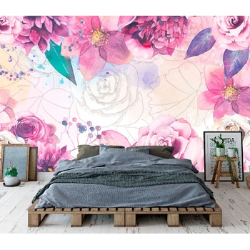 Image 1 of Art Gift Decor Фототапет Розови цветя