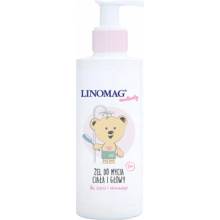 Linomag Emolienty Shampoo & Shower Gel sprchový gél a šampón 2 v 1 pre deti od narodenia 400 ml
