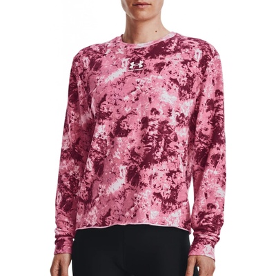 Under Armour Rival Terry Print Crew ružová