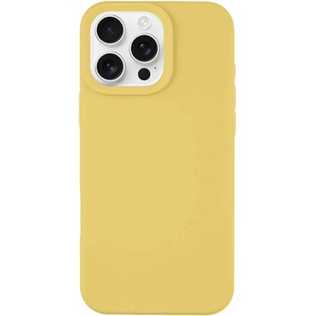 Tactical Силиконов калъф за iPhone 16 Pro Max - Tactical Velvet Smoothie Cover (жълт) (57983122551)