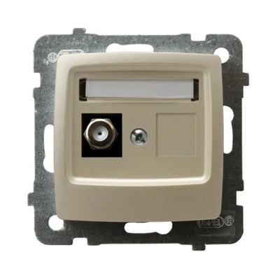 OSPEL РОЗЕТКА tv f КОНЕКТОР КРЕМ ПЕРЛА karo