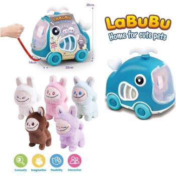 Image 1 of Armtoys ПЛЮШЕНО ХОДЕЩО ЛАБУБУ В КУФАР НА КОЛЕЛЦА