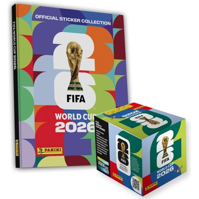 Panini FIFA World Cup 2026 prémiová startovní sada album s pevnými deskami + box 50 balíčků