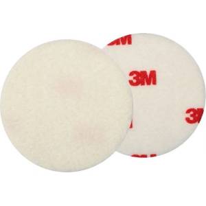 3M Finesse-it Полиращ диск, филцов, бял, диаметър 125 mm (09358) (7000016906)