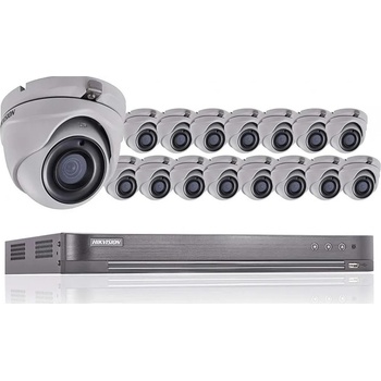 Image 1 of HIKVISION Комплект за видеонаблюдение 16 бр. 2Mpx HD камери и DVR
