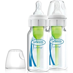 Dr. Brown's Стъклени шишета Dr. Brown's Natural Flow Options+ Narrow - 2 броя, 120 ml (72239321331) - baby