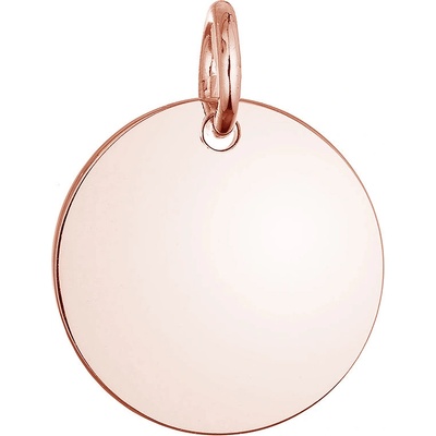 Pavona Pozlacený stříbrný přívěsek placička větší 64093 rose gold