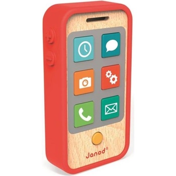 Janod Детски дървен мобилен телефон със звуци