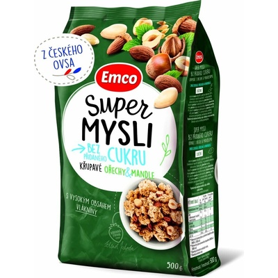 Emco Super mysli bez přidaného cukru ořechy a mandle 500 g