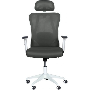 Antares Работен стол Carmen 7588, до 120кг, ергономичен, полипропиленова база, лумбална опора, графит (bt-3520412_4)