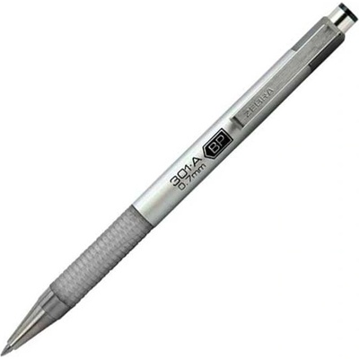 Zebra Zebra Химикалка F-301A, алуминиева, 0.7 mm, сребриста (1005120754)