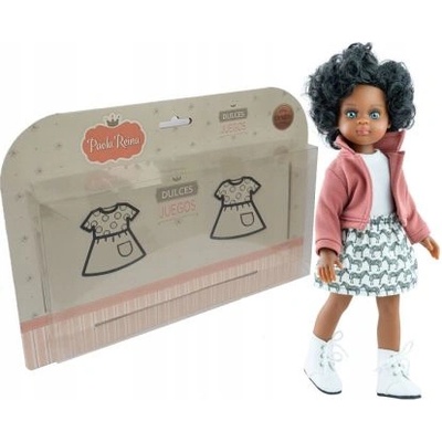 Paola Reina - Комплект дрехи за кукла - Пола, блузка и яке - 32 см (54477)