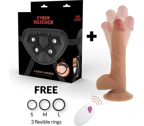 Cyber Silicock Strap-On Master John Remote Control