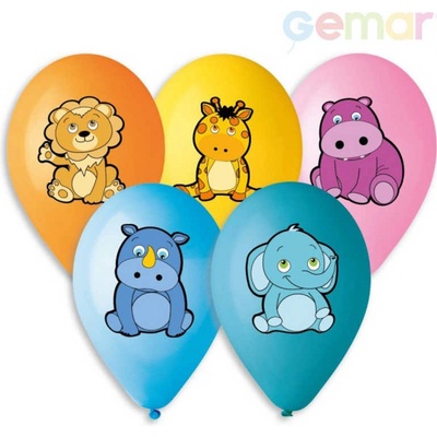 Gemar Balónky nafukovací 30cm potisk ZVÍŘÁTKA set