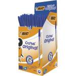 BIC Химикалка, 0, 32 мм, капачка, BIC "Cristal Original", синя 8373609 (8373609)