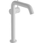 Hansgrohe Tecturis S - Смесител за мивка с чучур Push-Open, CoolStart, EcoSmart, бял мат 73370700 (73370700)