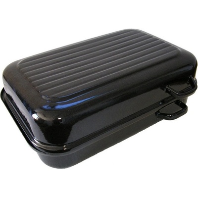 BELIS Smaltovaný dvoupekáč s žebrováním 40 cm ucha z boku 37140-00400005 – Zboží Dáma