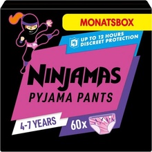 NINJAMAS Pyjama Pants pro dívky 4-7 let 60 ks