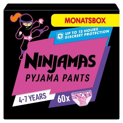 NINJAMAS Pyjama Pants pro dívky 4-7 let 60 ks