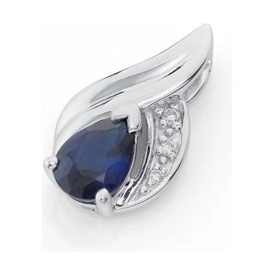 Gems přívěsek Roya bílé zlato s brilianty a safírem 585 38 2 0722.1B00.0.00.HSI.602.25