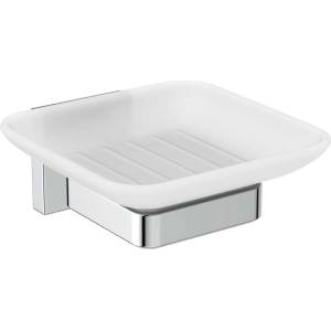 Ideal Standard IOM Square - Сапунница с държач, матирано стъкло/хром E2201AA (E2201AA)