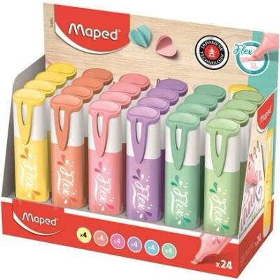 Maped Fluo Peps Flex Pastel 740310