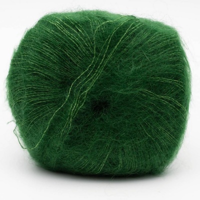 Příze Kremke Soul Wool Silky Kid 25 g mohér a hedvábí odstín: bottle green
