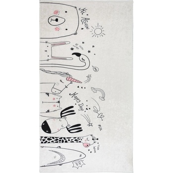 Vitaus Детски килим подходящ за пране в цвят слонова кост 120x180 cm Animal Kingdom - Vitaus (KRN-KID-2021-120x180)