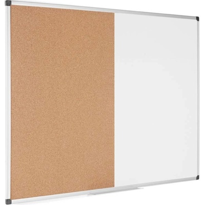 Bi-Office Popisovací magnetická tabule a korková nástěnka, kombinovaná, 1200 x 900 mm