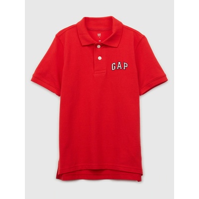 GAP dětské polo tričko s logem červená