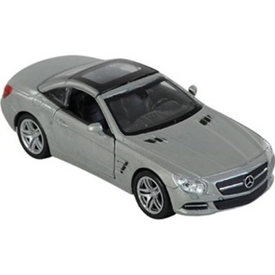 Welly Mercedes Benz SL500 Hard Top 2012 stříbrný 1:34-39
