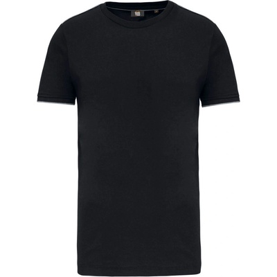 Kariban tričko WK3020 Day-to-Day krátký rukáv pánské COT20302081703-black/silver