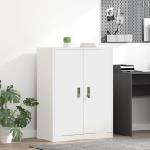 vidaXL Шкаф за съхранение Бял 80 x 40 x 105 см Стомана (891693)