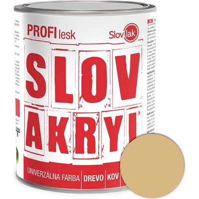Slovakryl Profi Lesk béžový 6030/RAL1015 0,75kg