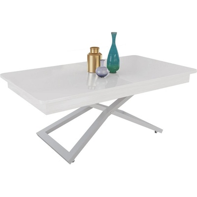 IVM BG Разтегателна маса Верона с повдигащ механизъм - бял мат