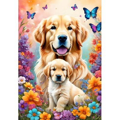 Alipson Puzzle - Puzzle Maternal Love Collection: Dogs - 1 000 piese