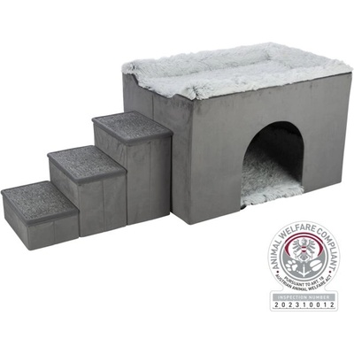 TRIXIE Cave Harvey with steps - Пещерата със стъпала Harvey за котки, 154 × 60 × 60 см