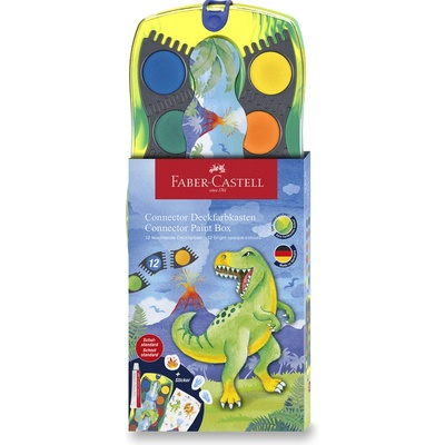 Faber Castell vodové farby Dinosaurus 12 ks