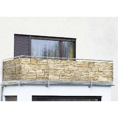 Maximex Balkonový potah s ozdobným kamenným motivem, 500 x 85 cm