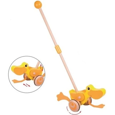 Classic World Дървена играчка за бутане Classic World - Пате (3320)