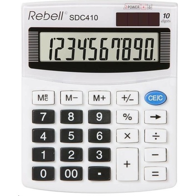 REBELL kalkulačka -SDC410 - bílá RE-SDC410 BX