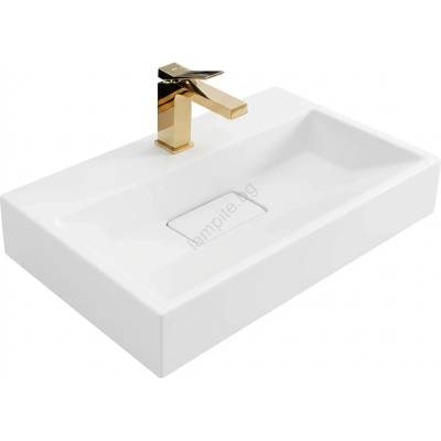 Rea REA-U8901 - Мивка за плот GOYA 37x60 см матова бяла (RE0273)