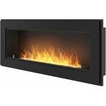 SIMPLEfire Frame 1200 matt black + glass Камини