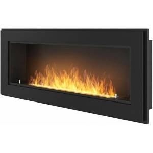 SIMPLEfire Frame 1200 matt black + glass Камини