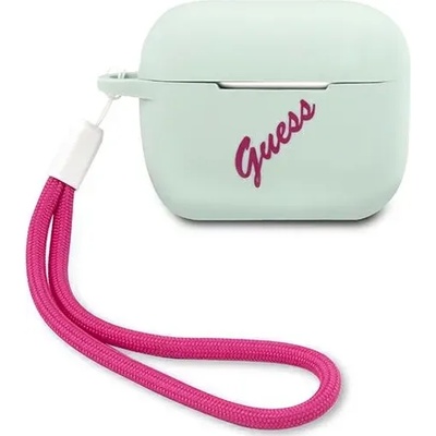 Guess Калъф Guess GUACAPLSVSBF за AirPods Pro, синьо фуксия, силиконов, Vintage (GUACAPLSVSBF)